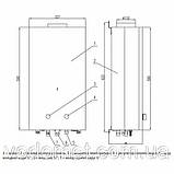 Колонка газова димохідна Thermo Alliance JSD20-10GD 10 л (скло чорне) - 22705, фото 2