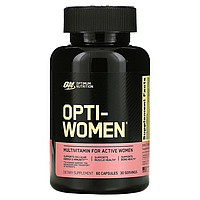 США! Optimum nutrition opti-women 60 капсул, вітаміни для жінок опті-вумен 60 капсул