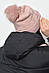 Шапка жіноча на хутрі рожевого кольору 168703M, фото 3