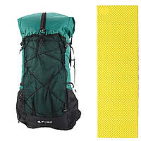 Рюкзак 3F UL GEAR 40 + 16л Ультралегкий для трекінгу. Зелений. Вага: 850г + килимок Widesea жовто-сірий