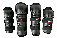 Комплект налокотники + колено-голень шитки пластиковые 4шт Vemar S-109 Арт.337918
