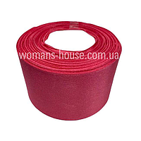 Атласна стрічка 5 см Бобіна 23 м (25 ярдів) Червоний №181