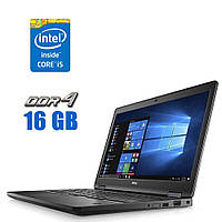 Ноутбук Б-класс Dell Precision 3520 / 15.6" (1920x1080) IPS / Intel Core i5-7440HQ (4 ядра по 2.8 - 3.8 GHz) /