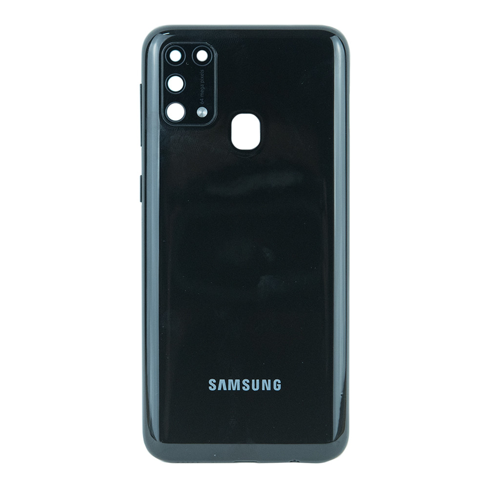 Задня частина корпусу Samsung Galaxy M31 SM-M315 Black (з склом камери)