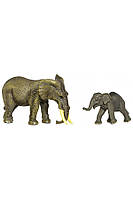 Набор фигурок животного "Сафари" Слон и слоненок цвет разноцветный ЦБ-00237309