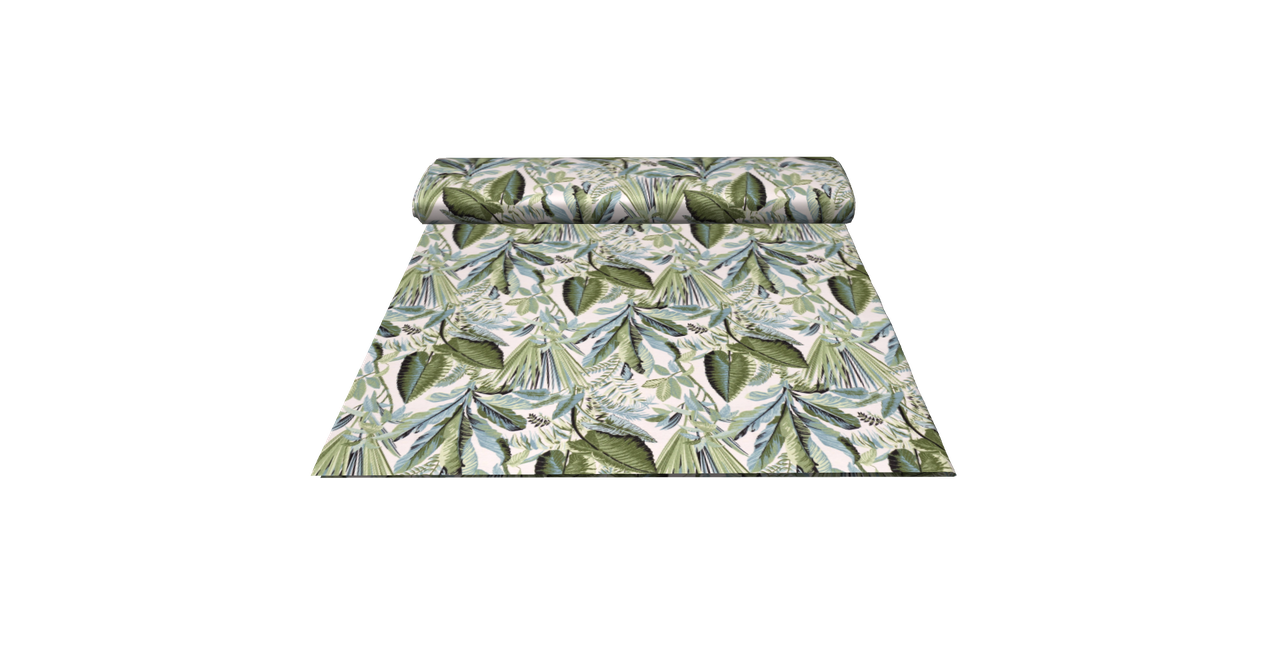 Декоративная ткань с тефлоновой пропиткой тропические листья оливкового цвета 180см 88319v3 - фото 8 - id-p2035606673