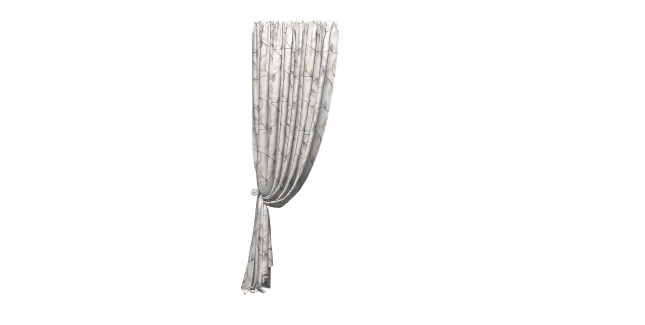 Декоративная ткань листики бежевого и серого цветов на молочном фоне тефлон Турция 88286v48 - фото 7 - id-p2035606691