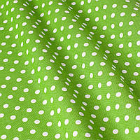 Декоративная ткань горох зеленый Турция 81196v11