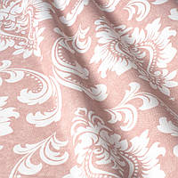Декоративная ткань вензель розовый с тефлоновой пропиткой Турция 87837v3
