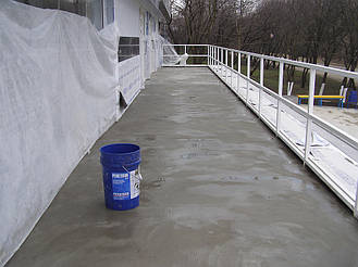 Гидроизоляция эксплуатируемого перекрытия торгового центра 1