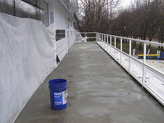 Гидроизоляция эксплуатируемого перекрытия торгового центра 2