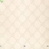 Скатертна тканина для ресторану з ромбоподібним вензелем кремового кольору Італія 83547v3, фото 3