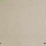 Однотонна скатертна тканина в дрібний ромб бежевого кольору Італія 83265v4, фото 3
