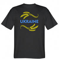 Чоловіча футболка Ukraine з колосками пшениці