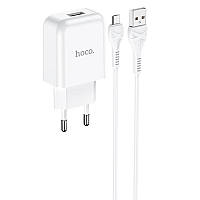 СЗУ HOCO N2 (1USB/2.1A) + USB - MicroUSB RIO