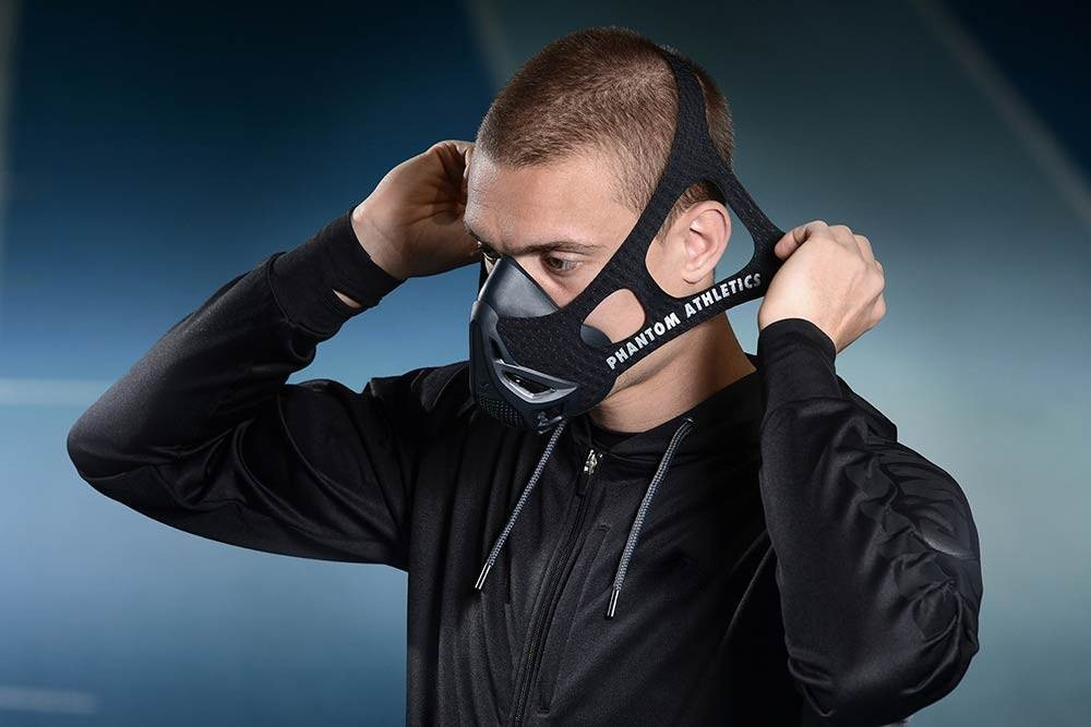 Маска для тренировки дыхания Phantom Training Mask Black L RIO Black L RIO - фото 7 - id-p2035671562