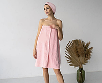 Халат - Рушник Жіночий комплект для сауни мікрофібра різні кольори