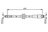 Гальмівний шланг FIAT/JEEP/OPEL Doblo/Renegade/Combo \\'\\'F \\'\\'10>> BOSCH 1987481671 Fiat Punto, Doblo;, фото 3