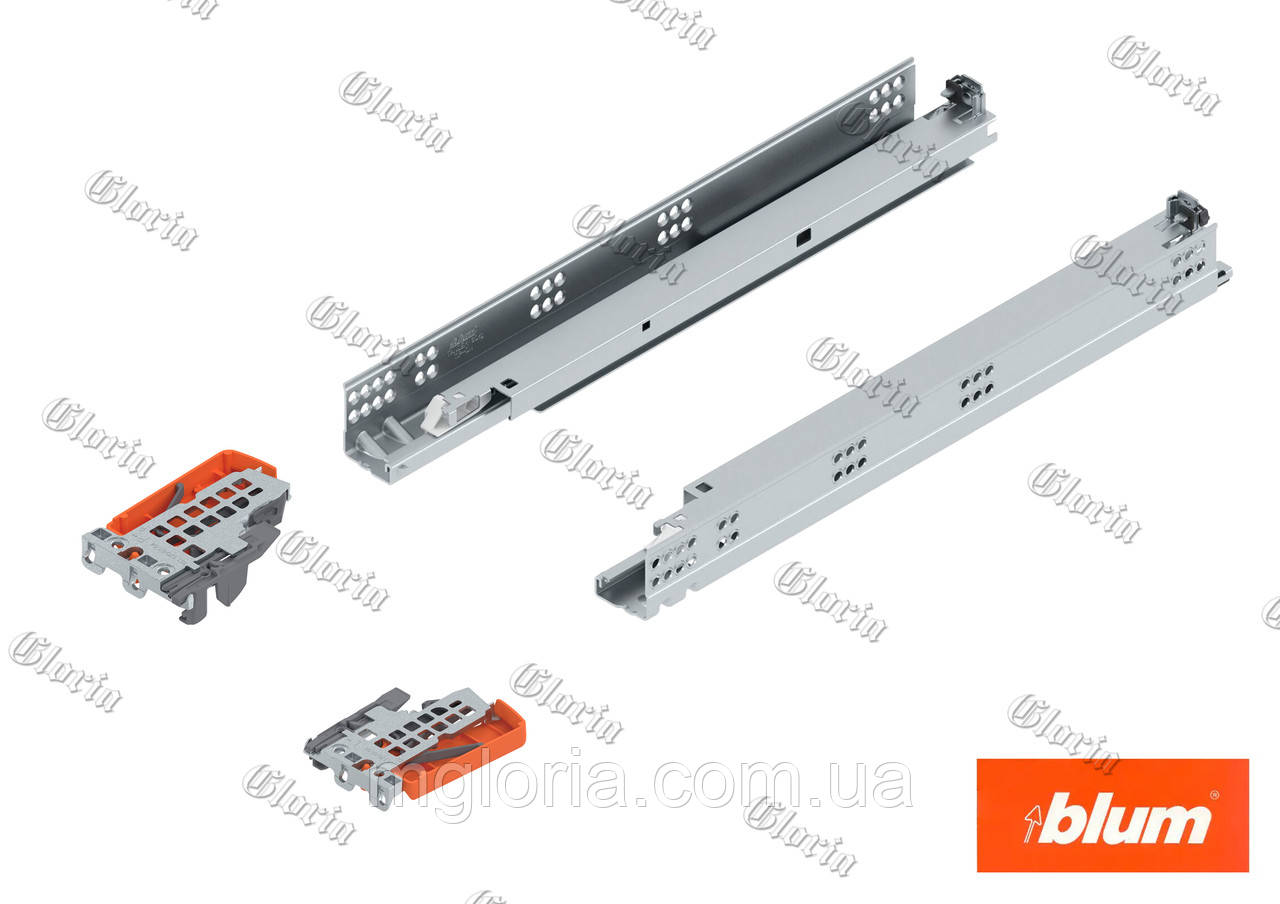 Тандем напрямні повного висування з Tip-on Blum