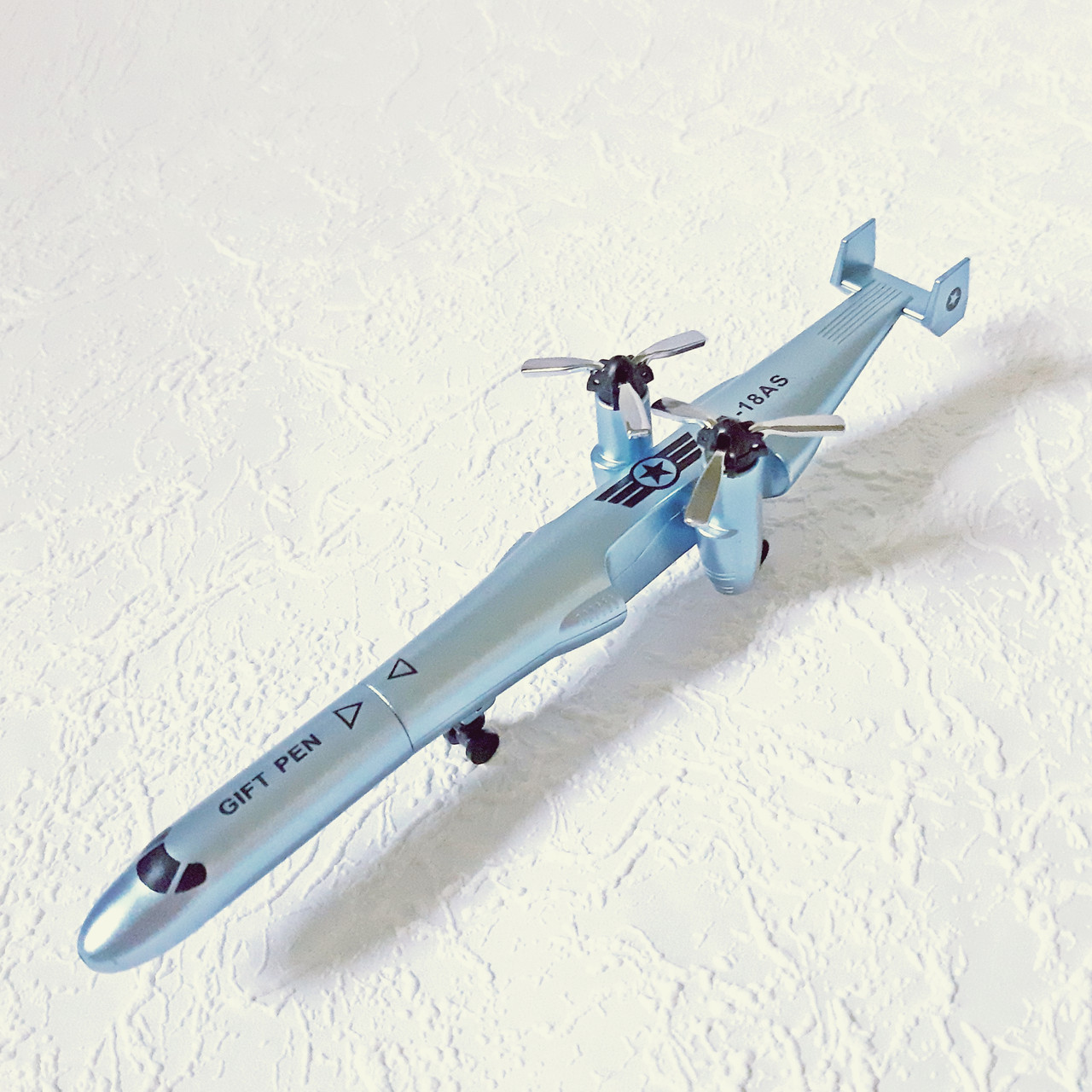 Ручка 2в1 гелева ЛІТАК блакитний синя паста 0.5мм арт.18А-S-1, фото 1