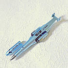 Ручка 2в1 гелева ЛІТАК блакитний синя паста 0.5мм арт.18А-S-1, фото 2