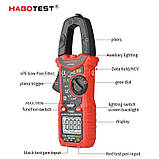Токові кліщі HABOTEST HT206D (AC/DC 600A,600 В, 10 МГц, 60MOm, 100 мФ, TrueRMS, LowZ, LPF, NCV, ToС), фото 5
