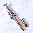 Ручка 2в1 гелева ЛІТАК стальний синя паста 0.5мм арт.18А-S-4, фото 2