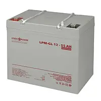 Акумулятор для ДБЖ LogicPower LPM-GL 12V - 55 Ah (LP15266)