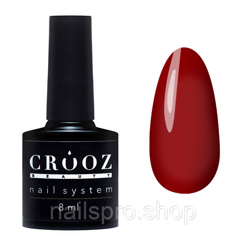 ГЕЛЬ-ЛАК CROOZ ILLUSION GEL 01 ЧЕРВОНА ВИШНЯ. ВИТРАЖНИЙ. 8 МЛ