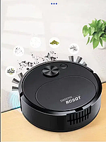 Робот Пылесос Робот 3 в 1 умный робот-уборщик для дома SWEEPING ROBOT 521-2345 Черный WIB435