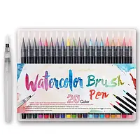 Набор Для Творчества / Акварельные маркеры с кисточкой ART SET 20 цветов на водной основе WIB435