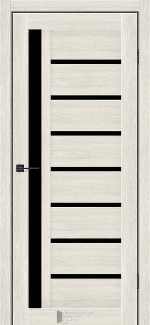 Двері міжкімнатні КФД/ KFD Arkadia Дуб Гімалайський з чоним склом