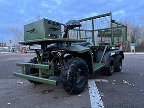 Електроквадроцикл Emobili Himaks Military Off-Road 6W4D шестиколісний для доставки вантажу та евакуації