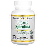 Органічна спіруліна, California Gold Nutrition, сертифікат USDA Organic, 500 мг, 240 таблеток, фото 2