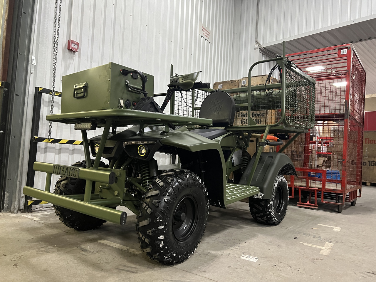 Электроквадроцикл грузовой HIMAKS Military 72V 2500W для военных - фото 1 - id-p2035749438