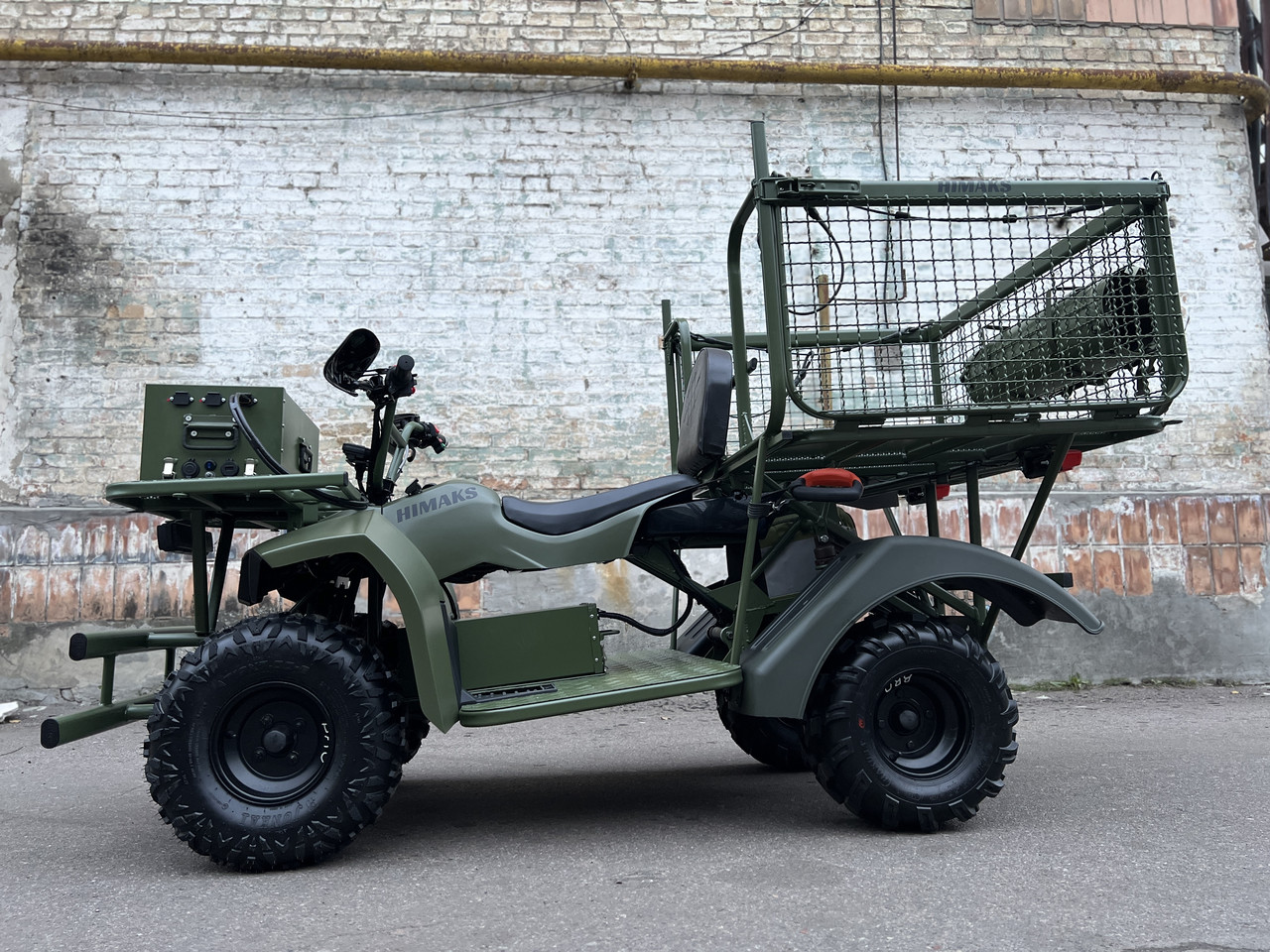 Электроквадроцикл грузовой HIMAKS Military 72V 2500W для военных - фото 10 - id-p2035749438