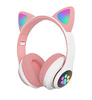 Бездротові Bluetooth-навушники Cat STN-28 з котячими вушками