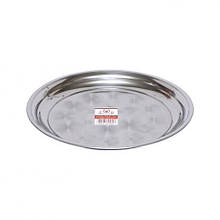 Піднос 30см металевий круглий A957-30cm (дюймова пластина) MZOPT