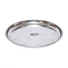Піднос 40см металевий круглий A958-40cm (потовщена пластина) MZR MZOPT
