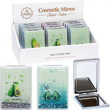 Дзеркало косметичне кишенькове JX601-2 прямокутне 8,5*6см MZOPT