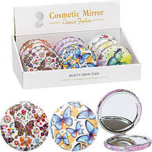 Дзеркало косметичне кишенькове JX601-9 кругле D7,5см MZOPT