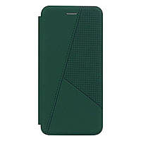 Чехол-книжка кожа Twist для Realme C25Y Цвет 3, Dark Green