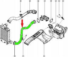 Renault (Original) 144608957R — Патрубок інтеркулера на Рено Меган 4 K9K 1.5dci, фото 2