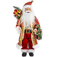Новогодняя фигура деда мороза "Санта Клаус" 46 см.