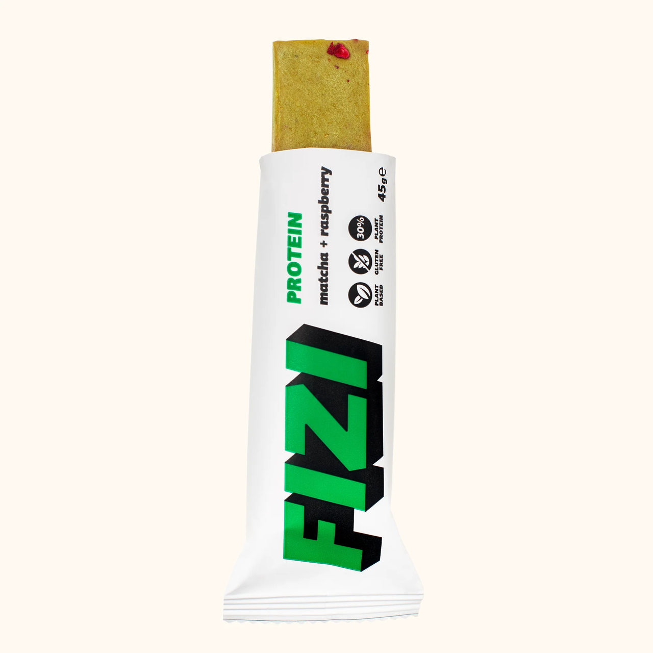 Протеїновий батончик Fizi Protein Bar 45 g Матча + Малина