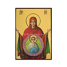 Ікона Знамення Пресвятої Богородиці 10 Х 14 см