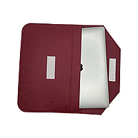 Войлочный чехол папка ZAMAX для MacBook Air и Pro 13.3" сумка конверт из войлока на Макбук бордовый