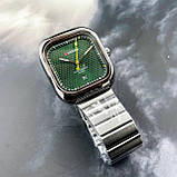 Багатофункціональний високоякісний кварцовий годинник Curren 8460 Silver-Green, фото 2