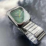 Багатофункціональний високоякісний кварцовий годинник Curren 8460 Silver-Green, фото 4