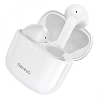 Беспроводные Bluetooth наушники Baseus Bowie E3 вкладыши с микрофоном и зарядным кейсом белые